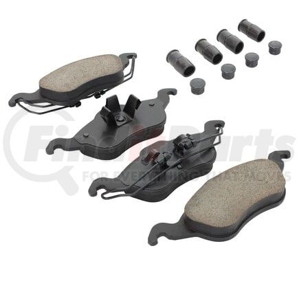 MPA Electrical 1001-0816C Quality-Built Disc Brake Pad, Premium, Ceramic, with Hardware