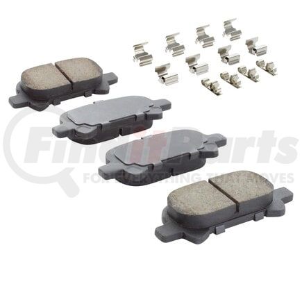 MPA Electrical 1001-0828AC Quality-Built Premium Ceramic Brake Pads w/ Hardware