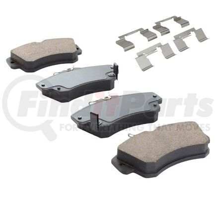 MPA Electrical 1001-0841AM Quality-Built Premium Semi-Metallic Brake Pads w/ Hardware