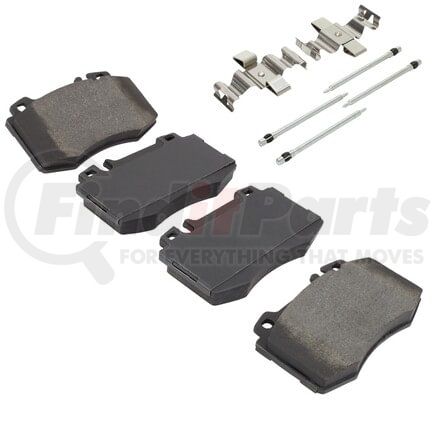 MPA Electrical 1001-0847CM Quality-Built Premium Semi-Metallic Brake Pads w/ Hardware
