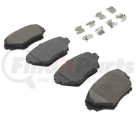 MPA Electrical 1001-0862M Quality-Built Premium Semi-Metallic Brake Pads w/ Hardware