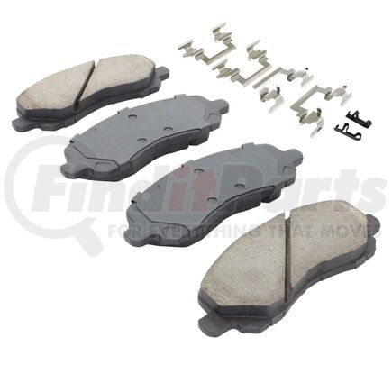 MPA Electrical 1001-0866C Quality-Built Premium Ceramic Brake Pads w/ Hardware