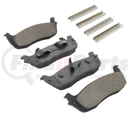 MPA Electrical 1001-0879M Quality-Built Premium Semi-Metallic Brake Pads w/ Hardware