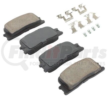 MPA Electrical 1001-0885M Quality-Built Premium Semi-Metallic Brake Pads w/ Hardware