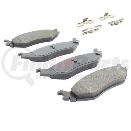 MPA Electrical 1001-0898M Quality-Built Premium Disc Brake Pad Set - Semi-Metallic, with Hardware