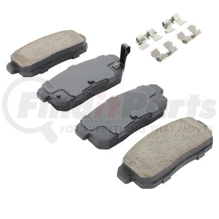 MPA Electrical 1001-0900M Quality-Built Premium Disc Brake Pad Set - Semi-Metallic, with Hardware