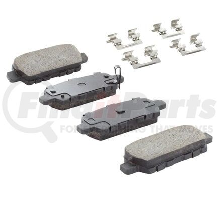 MPA Electrical 1001-0905BC Quality-Built Disc Brake Pad, Premium, Ceramic, with Hardware