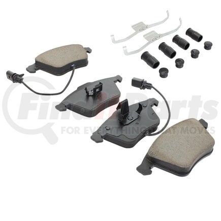 MPA Electrical 1001-0915AM Quality-Built Premium Disc Brake Pad Set - Semi-Metallic, with Hardware
