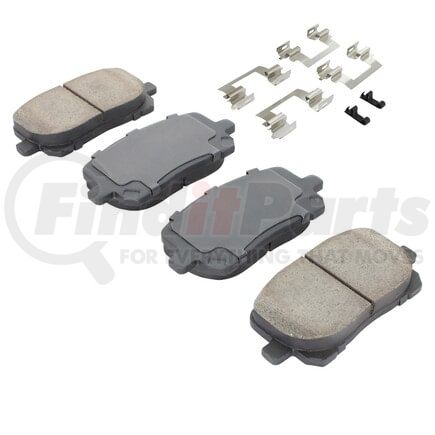 MPA Electrical 1001-0923C Quality-Built Premium Ceramic Brake Pads w/ Hardware