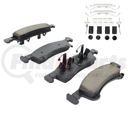MPA Electrical 1001-0934C Quality-Built Disc Brake Pad, Premium, Ceramic, with Hardware