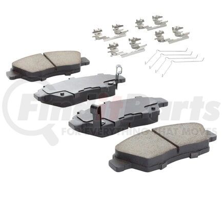 MPA Electrical 1001-0948M Quality-Built Premium Semi-Metallic Brake Pads w/ Hardware
