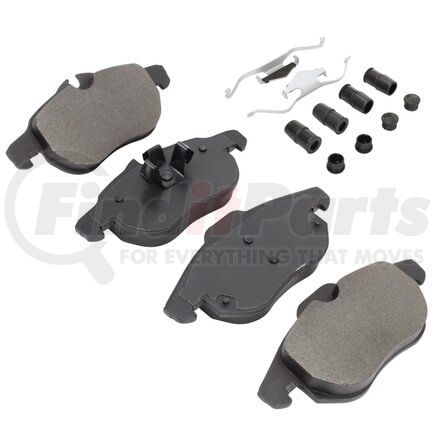 MPA Electrical 1001-0972BM Quality-Built Premium Semi-Metallic Brake Pads w/ Hardware