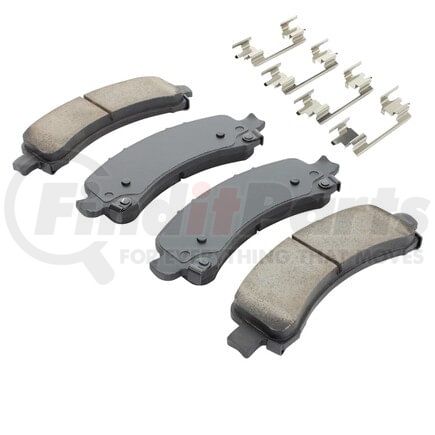 MPA Electrical 1001-0974AC Quality-Built Premium Ceramic Brake Pads w/ Hardware
