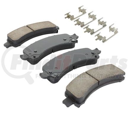 MPA Electrical 1001-0974C Quality-Built Disc Brake Pad, Premium, Ceramic, with Hardware