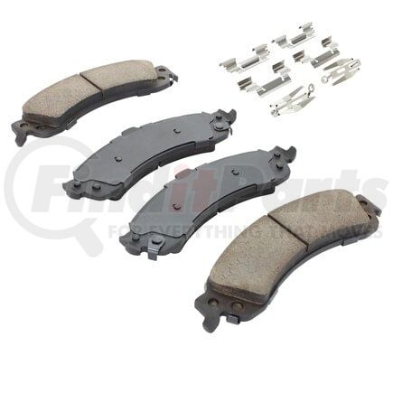 MPA Electrical 1001-0975C Quality-Built Disc Brake Pad, Premium, Ceramic, with Hardware