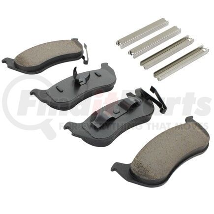 MPA Electrical 1001-0981AC Quality-Built Premium Ceramic Brake Pads w/ Hardware