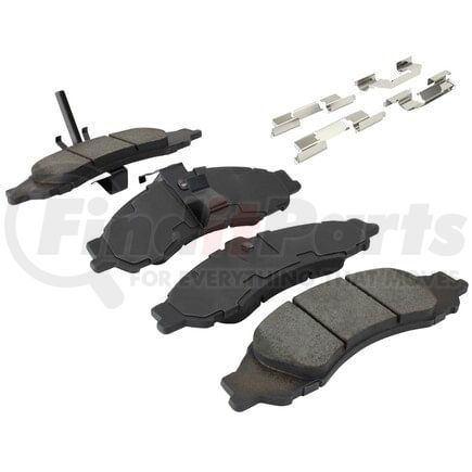 MPA Electrical 1003-1043C Quality-Built Black Series Ceramic Brake Pads w/ Hardware
