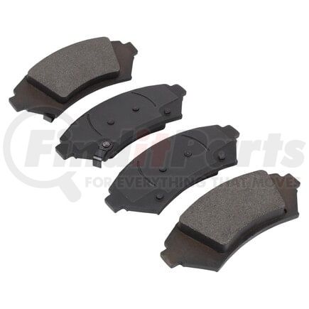 MPA Electrical 1003-1076M Quality-Built Black Series Semi-Metallic Brake Pads w/ Hardware