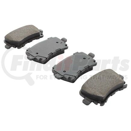 MPA Electrical 1003-1108AM Quality-Built Disc Brake Pad Set - Black Series, Semi-Metallic, with Hardware