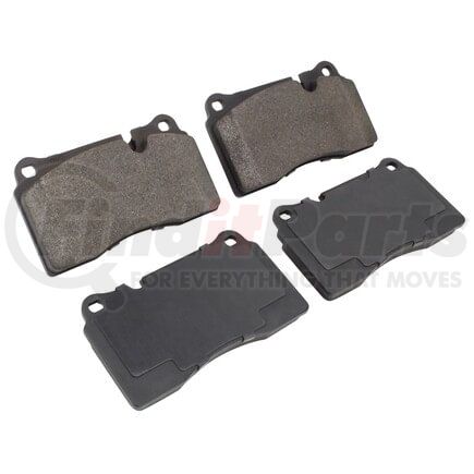 MPA Electrical 1003-1263M Quality-Built Disc Brake Pad Set - Black Series, Semi-Metallic, with Hardware