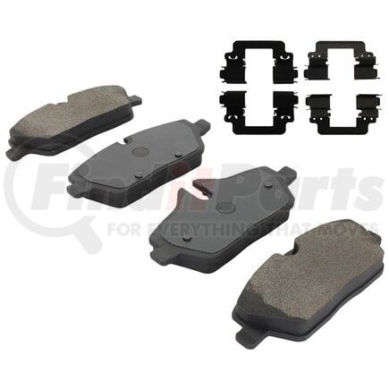 MPA Electrical 1003-1308AM Quality-Built Black Series Semi-Metallic Brake Pads w/ Hardware