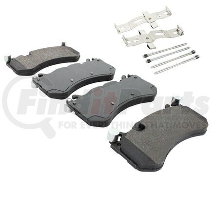 MPA Electrical 1003-1291AM Quality-Built Black Series Semi-Metallic Brake Pads w/ Hardware
