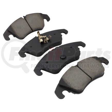 MPA Electrical 1003-1322AM Quality-Built Disc Brake Pad Set - Black Series, Semi-Metallic, with Hardware
