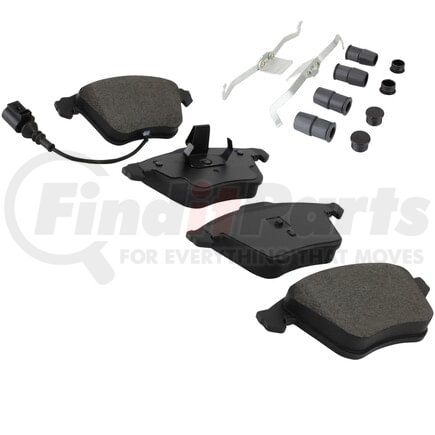 MPA Electrical 1003-1359M Quality-Built Black Series Semi-Metallic Brake Pads w/ Hardware