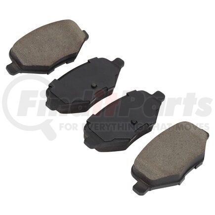 MPA Electrical 1003-1377AC Quality-Built Disc Brake Pad Set - Black Series, Ceramic, with Hardware