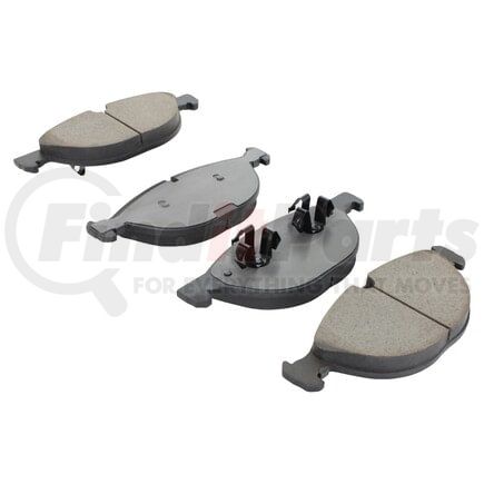 MPA Electrical 1003-1381M Quality-Built Black Series Semi-Metallic Brake Pads w/ Hardware