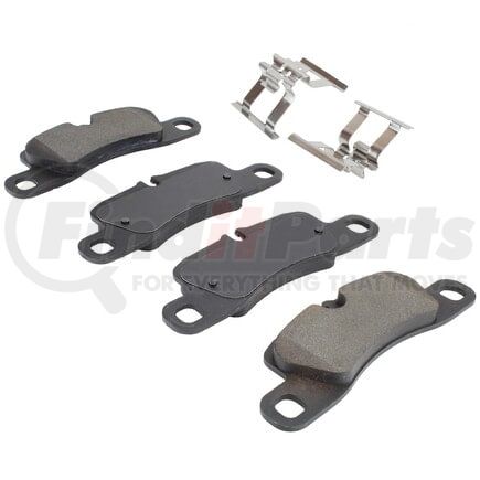 MPA Electrical 1003-1390AM Quality-Built Black Series Semi-Metallic Brake Pads w/ Hardware