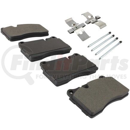 MPA Electrical 1003-1600M Quality-Built Black Series Semi-Metallic Brake Pads w/ Hardware