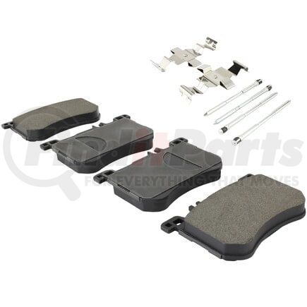 MPA Electrical 1003-1670M Quality-Built Black Series Semi-Metallic Brake Pads w/ Hardware