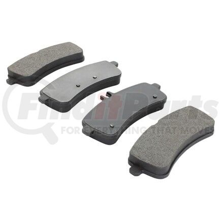 MPA Electrical 1003-1681AM Quality-Built Disc Brake Pad Set - Black Series, Semi-Metallic, with Hardware