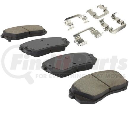 MPA Electrical 1003-1855AC Quality-Built Black Series Ceramic Brake Pads w/ Hardware