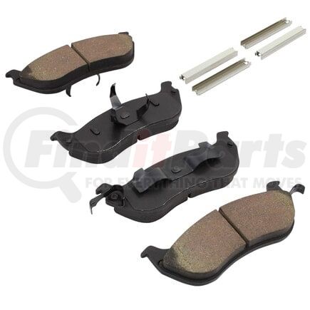 MPA Electrical 1002-0674M Quality-Built Work Force Heavy Duty Brake Pads w/ Hardware