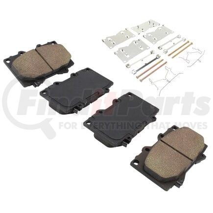 MPA Electrical 1002-0772M Quality-Built Work Force Heavy Duty Brake Pads w/ Hardware