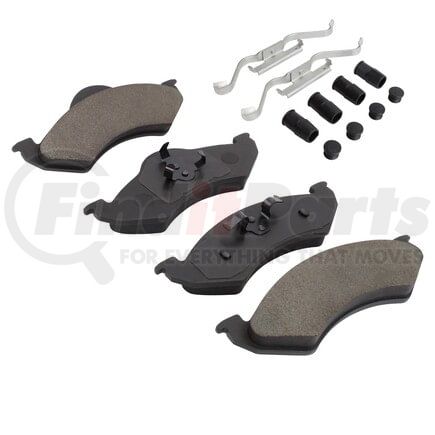 MPA Electrical 1002-0820M Quality-Built Disc Brake Pad Set - Work Force, Heavy Duty, with Hardware