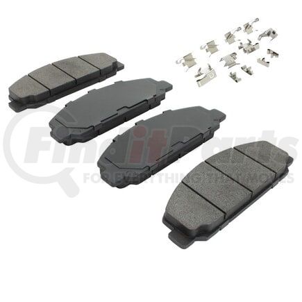 MPA Electrical 1002-0827M Quality-Built Disc Brake Pad Set - Work Force, Heavy Duty, with Hardware