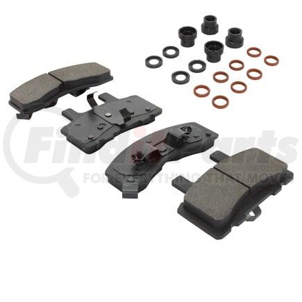 MPA Electrical 1002-0845M Quality-Built Disc Brake Pad Set - Work Force, Heavy Duty, with Hardware