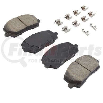MPA Electrical 1002-0884M Quality-Built Work Force Heavy Duty Brake Pads w/ Hardware