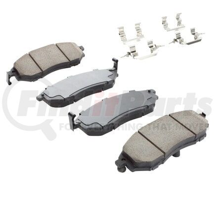 MPA Electrical 1002-0888M Quality-Built Disc Brake Pad Set - Work Force, Heavy Duty, with Hardware