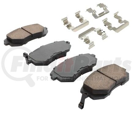 MPA Electrical 1002-0929M Quality-Built Work Force Heavy Duty Brake Pads w/ Hardware