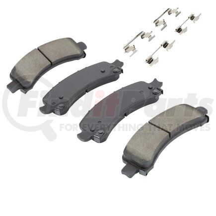 MPA Electrical 1002-0974AM Quality-Built Disc Brake Pad Set - Work Force, Heavy Duty, with Hardware