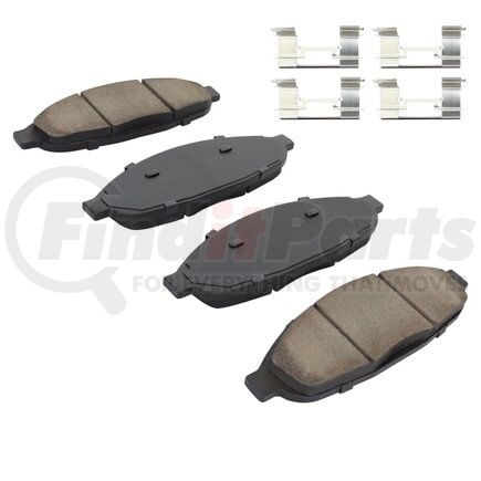 MPA Electrical 1002-0997M Quality-Built Work Force Heavy Duty Brake Pads w/ Hardware