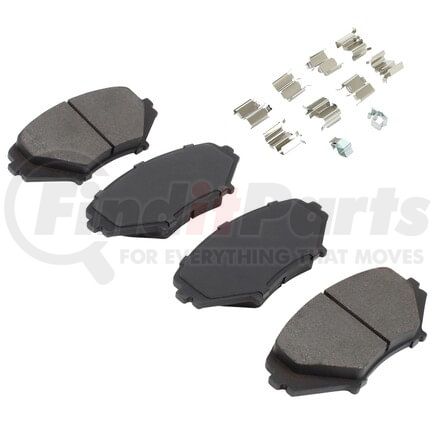 MPA Electrical 1002-1009M Quality-Built Work Force Heavy Duty Brake Pads w/ Hardware
