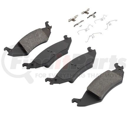MPA Electrical 1002-1046M Quality-Built Work Force Heavy Duty Brake Pads w/ Hardware