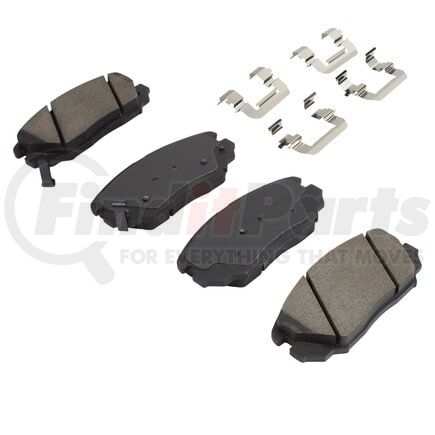 MPA Electrical 1002-1125AM Quality-Built Disc Brake Pad Set - Work Force, Heavy Duty, with Hardware