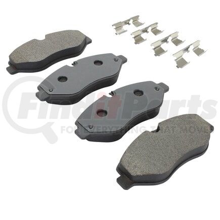 MPA Electrical 1002-1316M Quality-Built Disc Brake Pad Set - Work Force, Heavy Duty, with Hardware