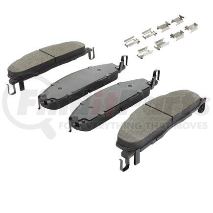 MPA Electrical 1002-1400M Quality-Built Disc Brake Pad Set - Work Force, Heavy Duty, with Hardware